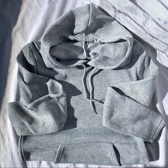 NWT Long Grey Hoodie - Picture 6 of 6